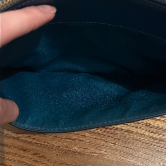 HOST PICK!! Coach Wristlet/Mini Shoulder Convertible Bag - Dark Teal - Picture 7 of 15